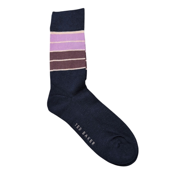 Ted Baker Other - 4/$12 NWOT Ted Baker Men's Dress Socks Purple Brown Dark Navy Blue